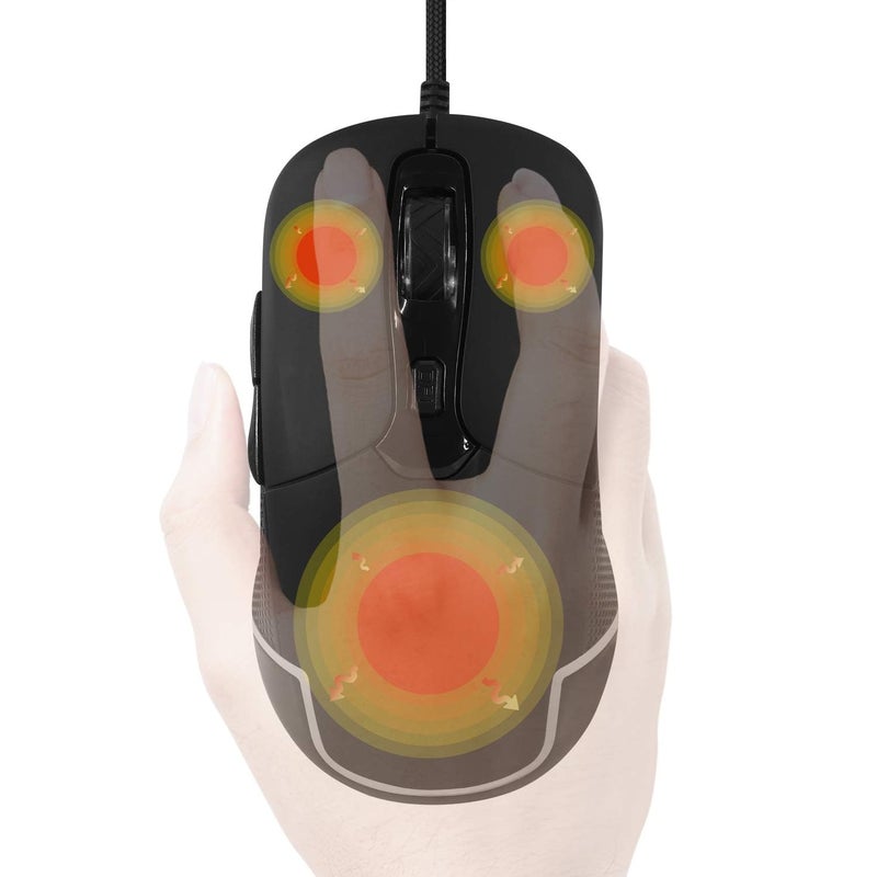 ValueRays USB Optical Heated Computer Mouse Advanced Heated Buttons (Black) - Image 2